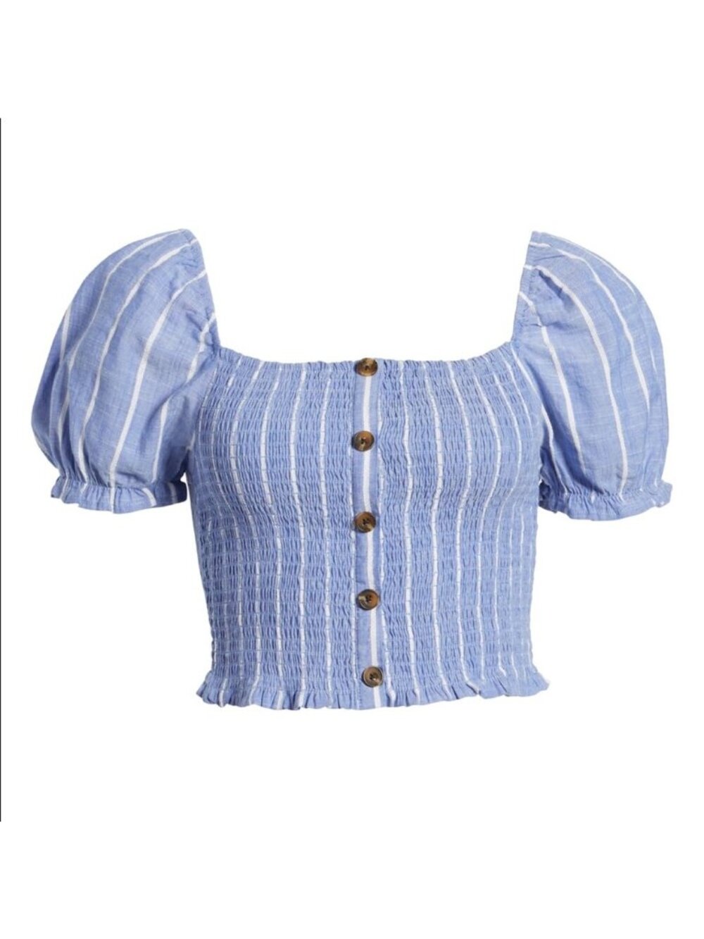 Smocked Crop Top - Picture 1 of 2